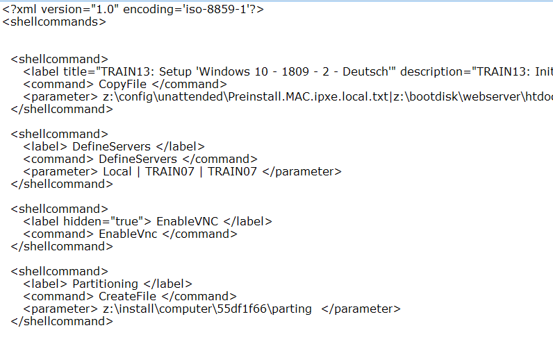 Betriebsystem Installation bootet WinPE in unter 10 sekunden