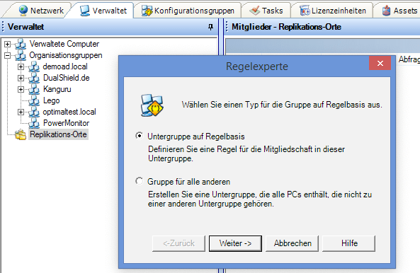 Alarm-Management und Replikation bei der Softwareverteilung, mobiles arbeiten, home office