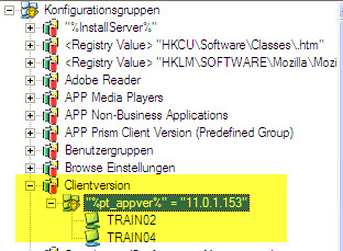 Automatsche Auflistung der rechner bei der Client Verteilung
