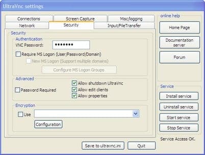Ändern des VNC Passwortes