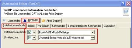 Installationsmethoden beim Imaging